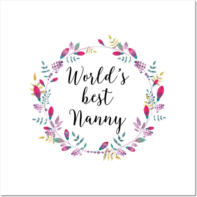 World's Best Nanny Wall Art by AdornMyWall